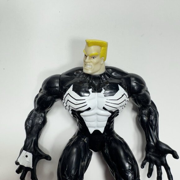 Vintage 1995 ToyBiz Marvel Spider-Man Animated Series Venom II 5” Action Figure - Picture 2 of 6